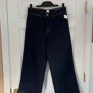Gap High Rise Wide-Leg Crop Jeans ~ Blue ~ Size 6/28